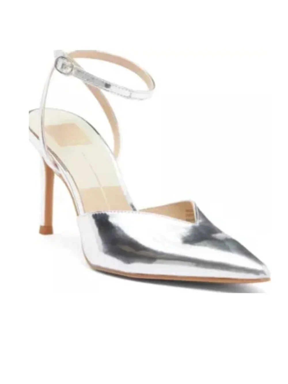 Dolce Vita Karmen Pumps Silver Ankle Strap Womens - 7M